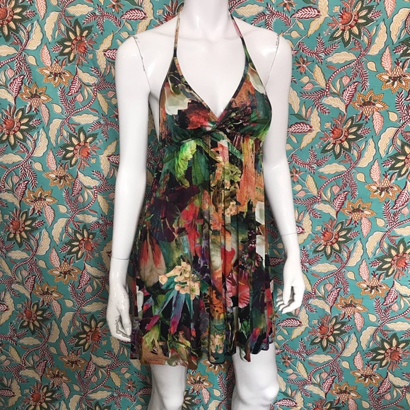 NWOT Colcci Brazilian Designer Tropical Floral Sundress Size Small - Picture 5 of 17